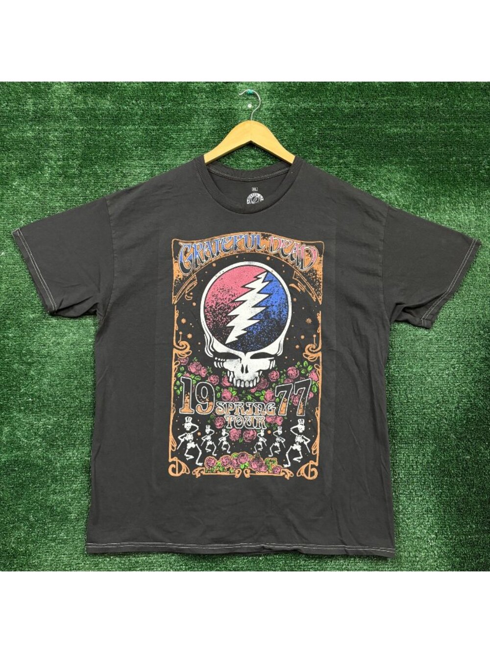 Grateful Dead Spring Tour 1977 Rock Band T-Shirt Size Extra Large